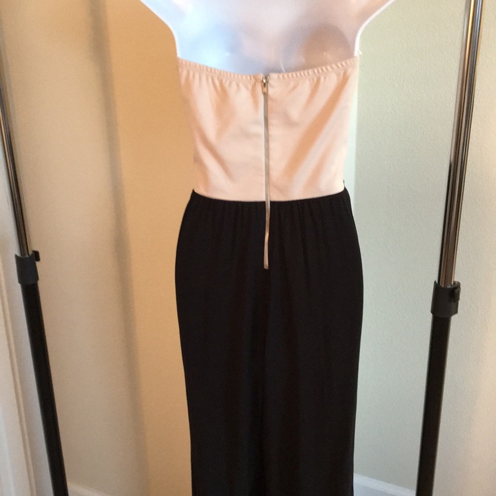 Black + Cream boho sleeveless Jumpsuit - Picture 5 of 5